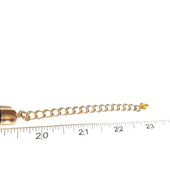 VINTAGE MULTI-STRAND GOLD-TONE GUNMETAL BLACK WIRE PENDANT 20 - 23" NECKLACE - Picture 8 of 11